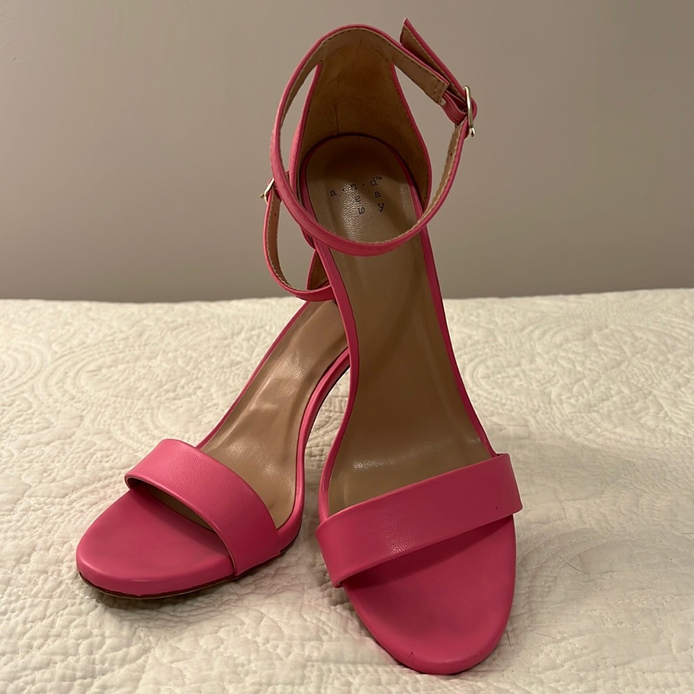 A New Day Myla Pumps Bright Pink with Ankle Strap size 8